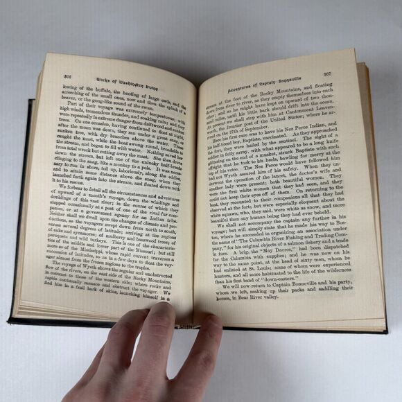 The Works of WASHINGTON IRVING Adventures of Captain BONNEVILLE vintage Book - Picture 10 of 13